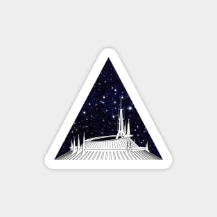 Space Mountain Geometric Sticker